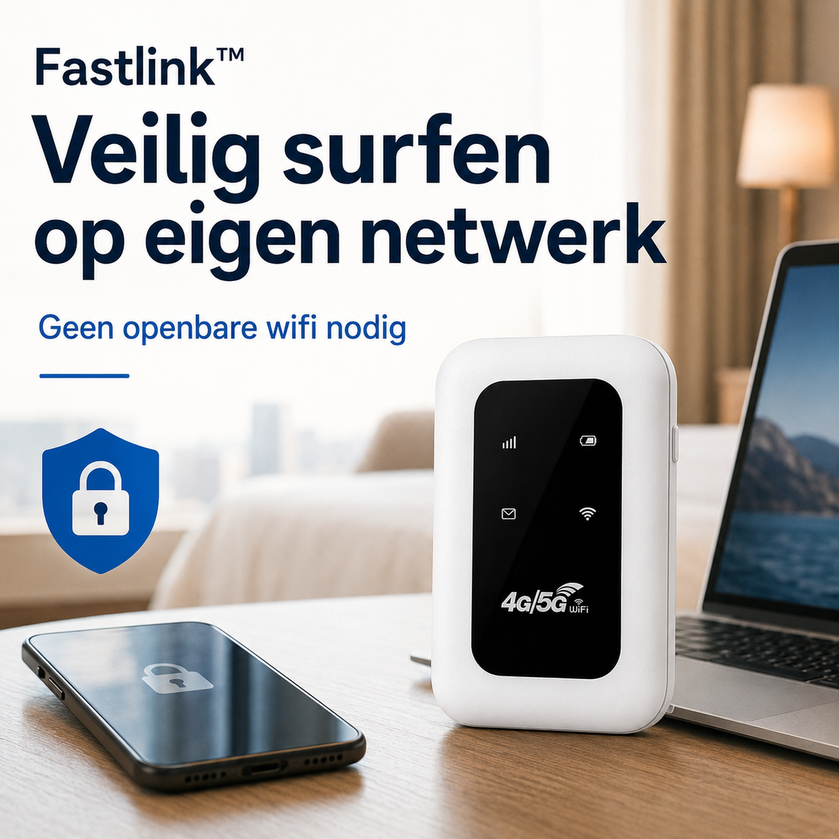 Fastlink™ | Uw eigen wifi overal mee naartoe – Zonder abonnement