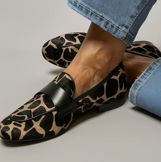 Safari Loafer - stijlvolle luxe loafer met dierenprint