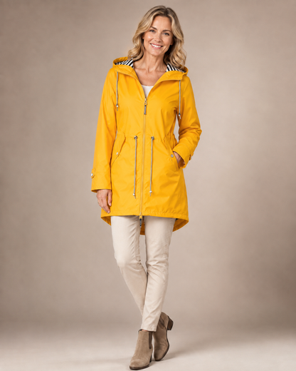Elegante regenjas met flatterende pasvorm