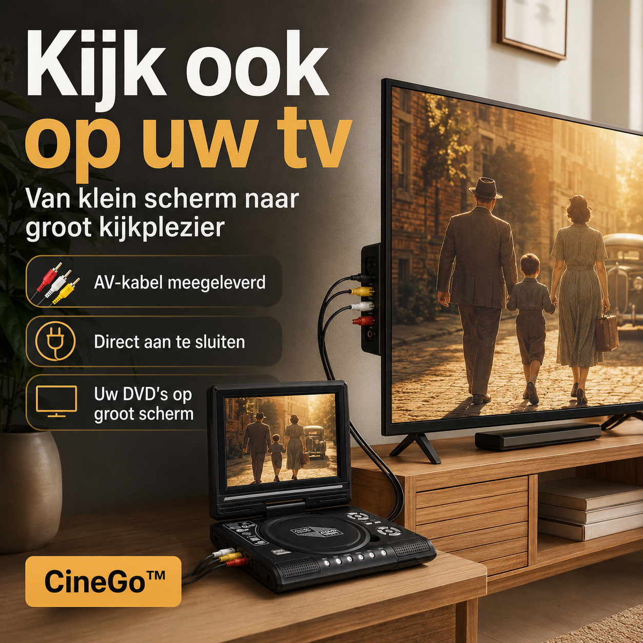 CineGo™ – Geen internet of stroom nodig: altijd en overal films kijken