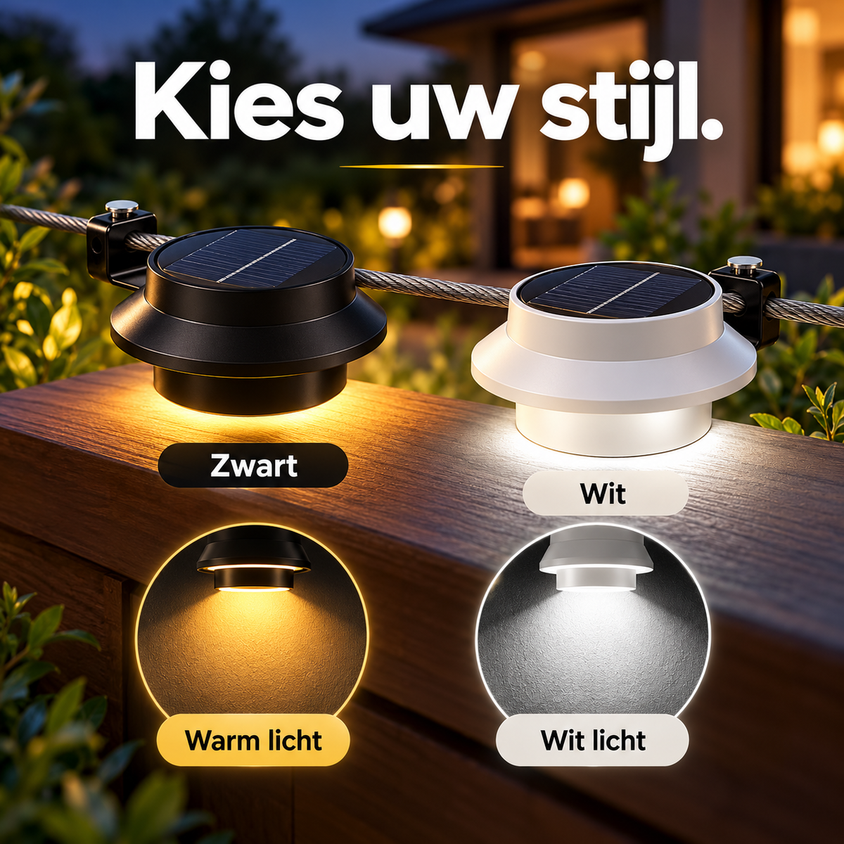 SolarGlow™ | Verlicht uw tuin zonder kabels, stopcontact of stroomkosten | 1+1 gratis