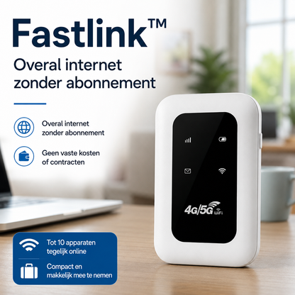 FastLink Pocket Router | Altijd en overal razendsnel Internet