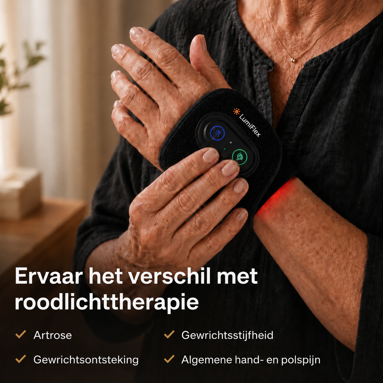 LumiFlex™ | Dagelijkse verlichting voor artrose, stijve en gevoelige gewrichten