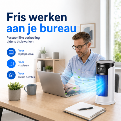 HydroBreeze™ draagbare airco | Directe Verkoeling Waar U Ook Bent