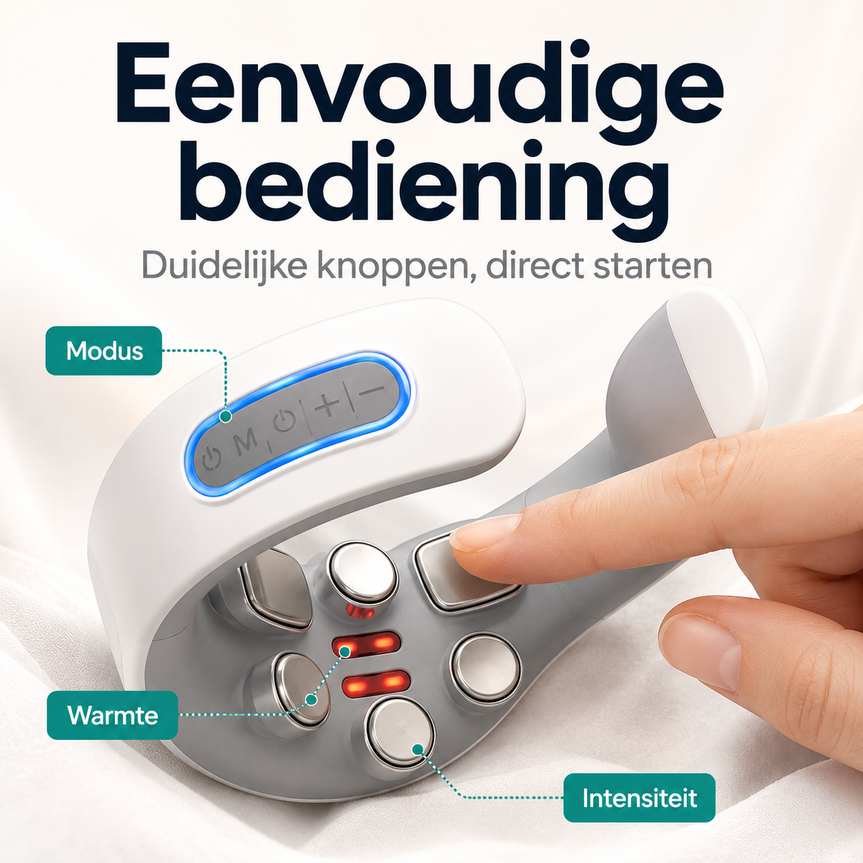 HeatPulse™ – Verlicht Stijve Nek & Schouders in 15 Min
