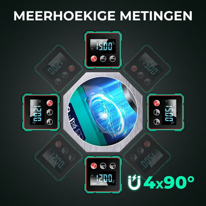 ProTech digitale hoekmeter – nauwkeurigheid die je werk moeiteloos perfect maakt