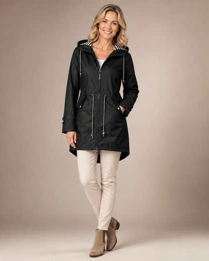 Elegante regenjas met flatterende pasvorm