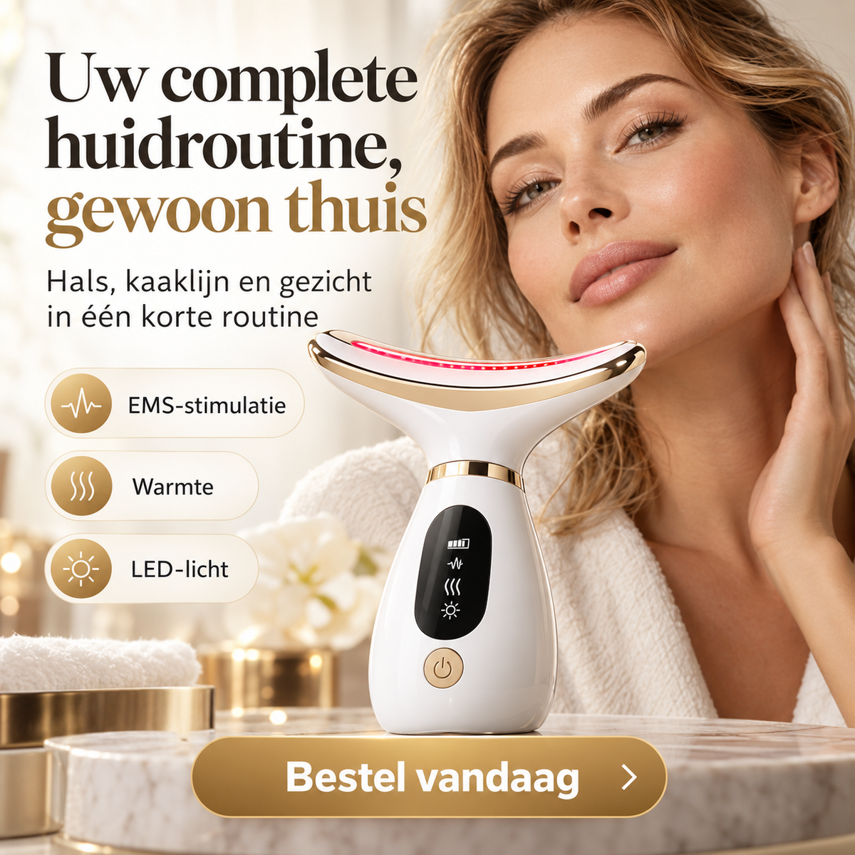 SkinLift Pro™ | Voor een strakker gezicht, stevigere hals & jongere uitstraling