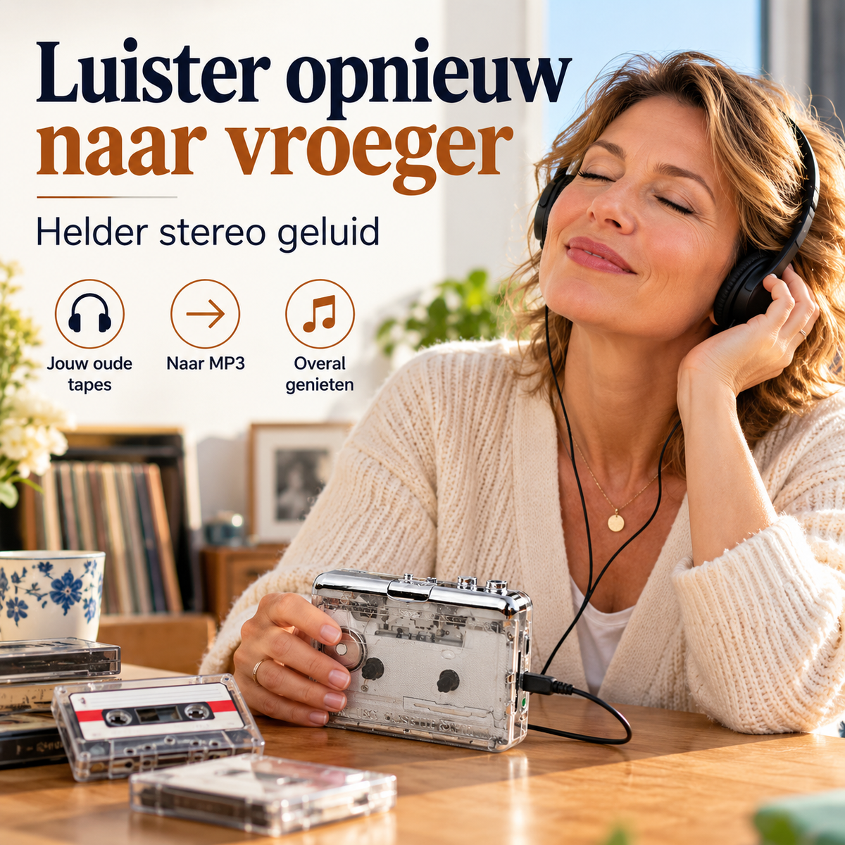 TapeSaver™ | Luister uw oude cassettes opnieuw & bewaar ze digitaal