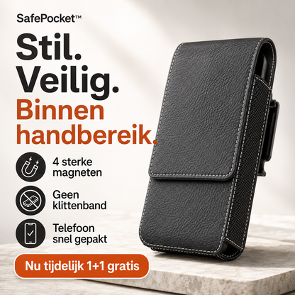 SafePocket™ – 100% Beschermd Tegen Vallen, Verliezen & Diefstal | 1+1 gratis