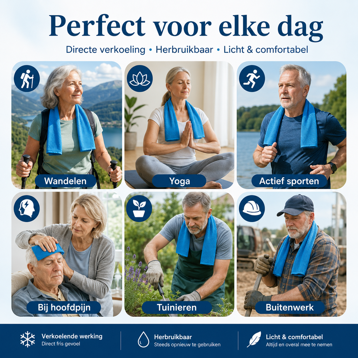 ArcticWave™ koelhanddoek | Geniet Direct Van Intense Verkoeling En Frisheid | 1+1 gratis