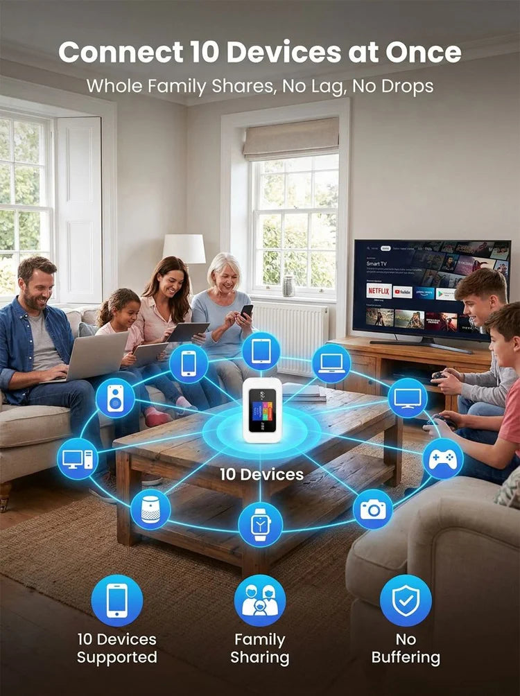 🥳UITVERKOOP 2026🥳📶🌐 Mobiele hotspot – Draagbare wifi, overal volledige dekking. Geen contract, geen installatie. Blijf onderweg verbonden! 📱✨