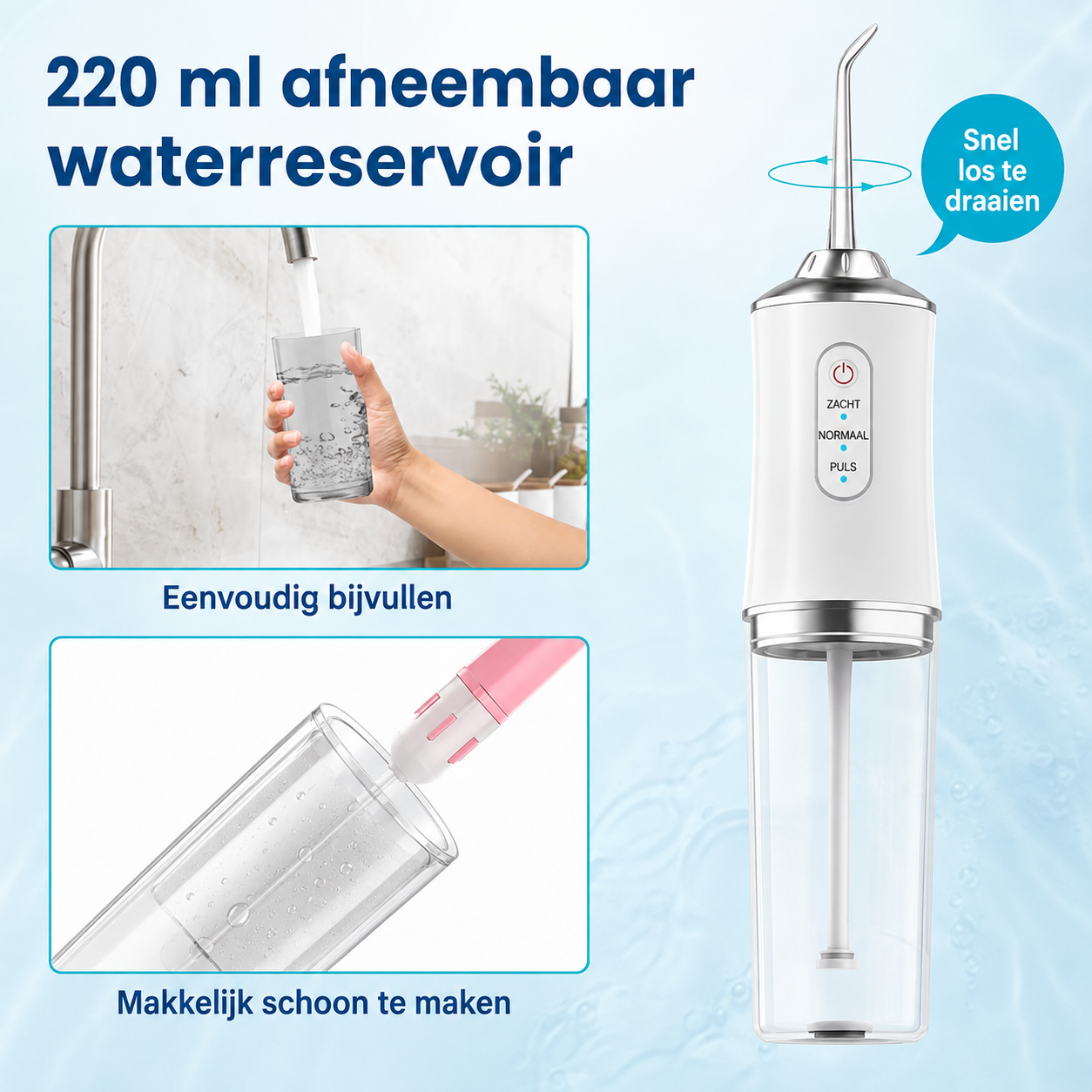 AquaDent™ | Frisse adem en schoon gebit in slechts 60 seconden
