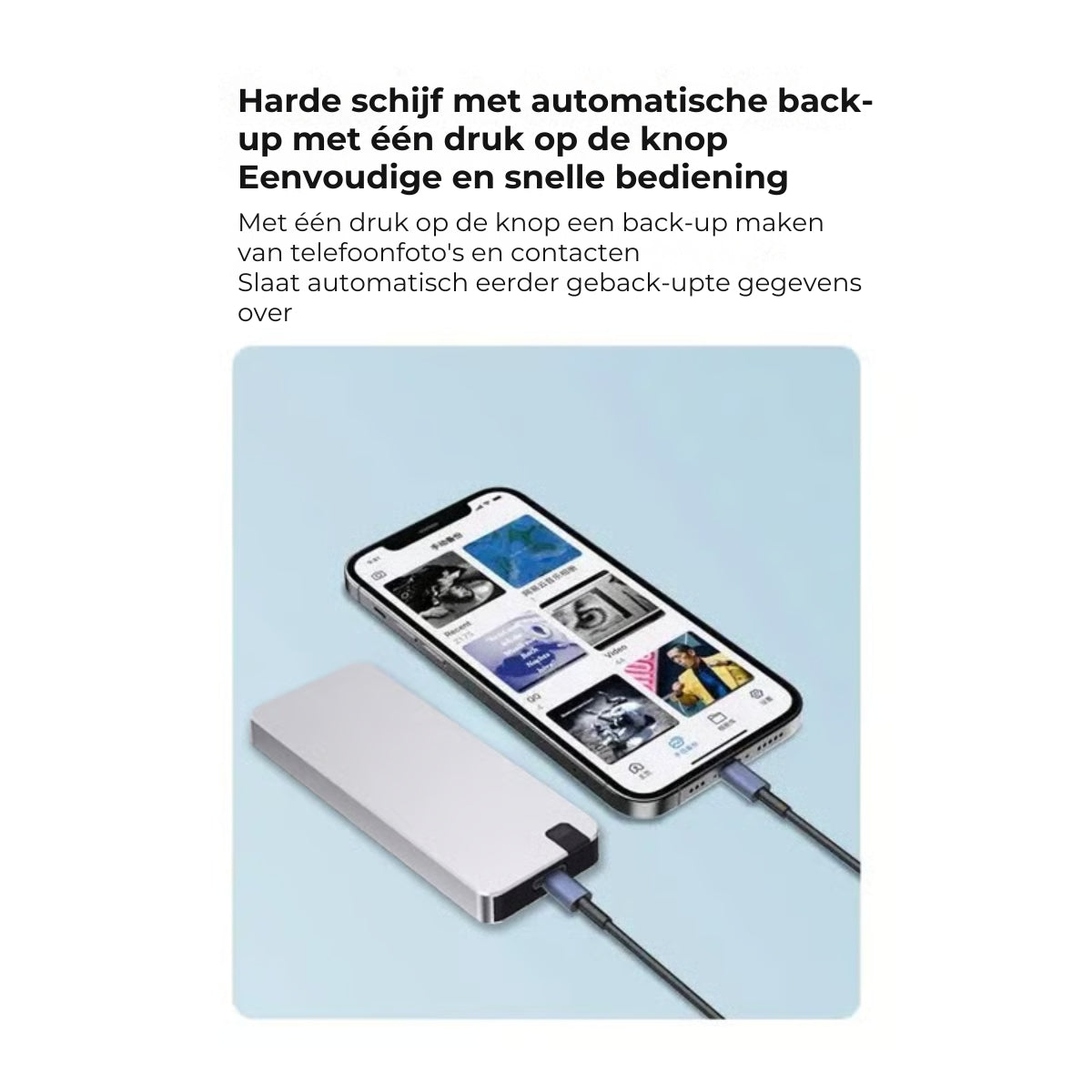 PhoneDisk™ | Nooit meer foto's en video's kwijt