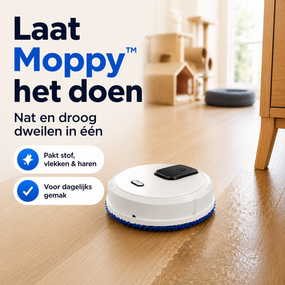 Moppy™ 5in1 slimme huishoudrobot | Nooit meer zelf de vloer schoonmaken!