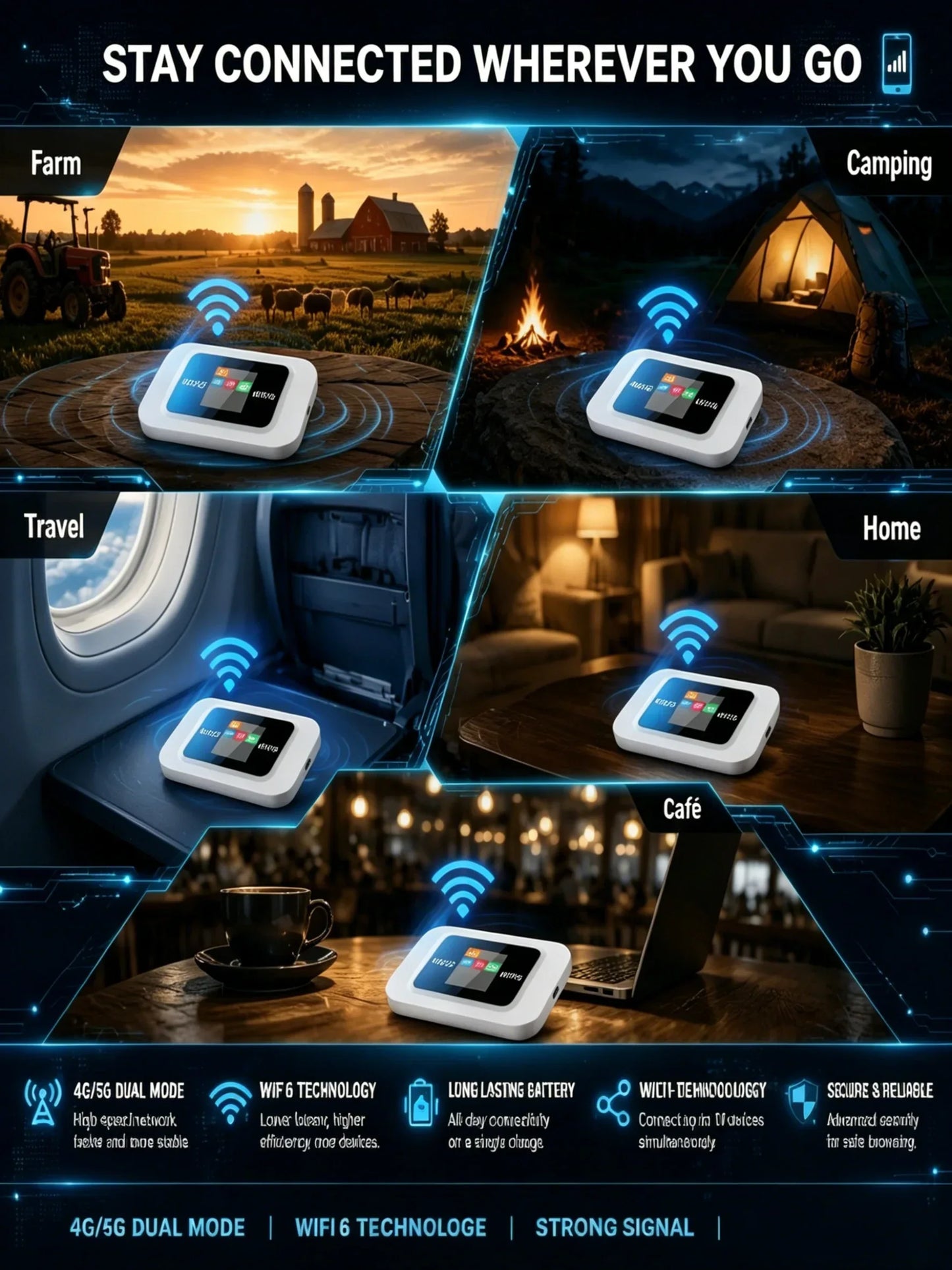 🥳UITVERKOOP 2026🥳📶🌐 Mobiele hotspot – Draagbare wifi, overal volledige dekking. Geen contract, geen installatie. Blijf onderweg verbonden! 📱✨