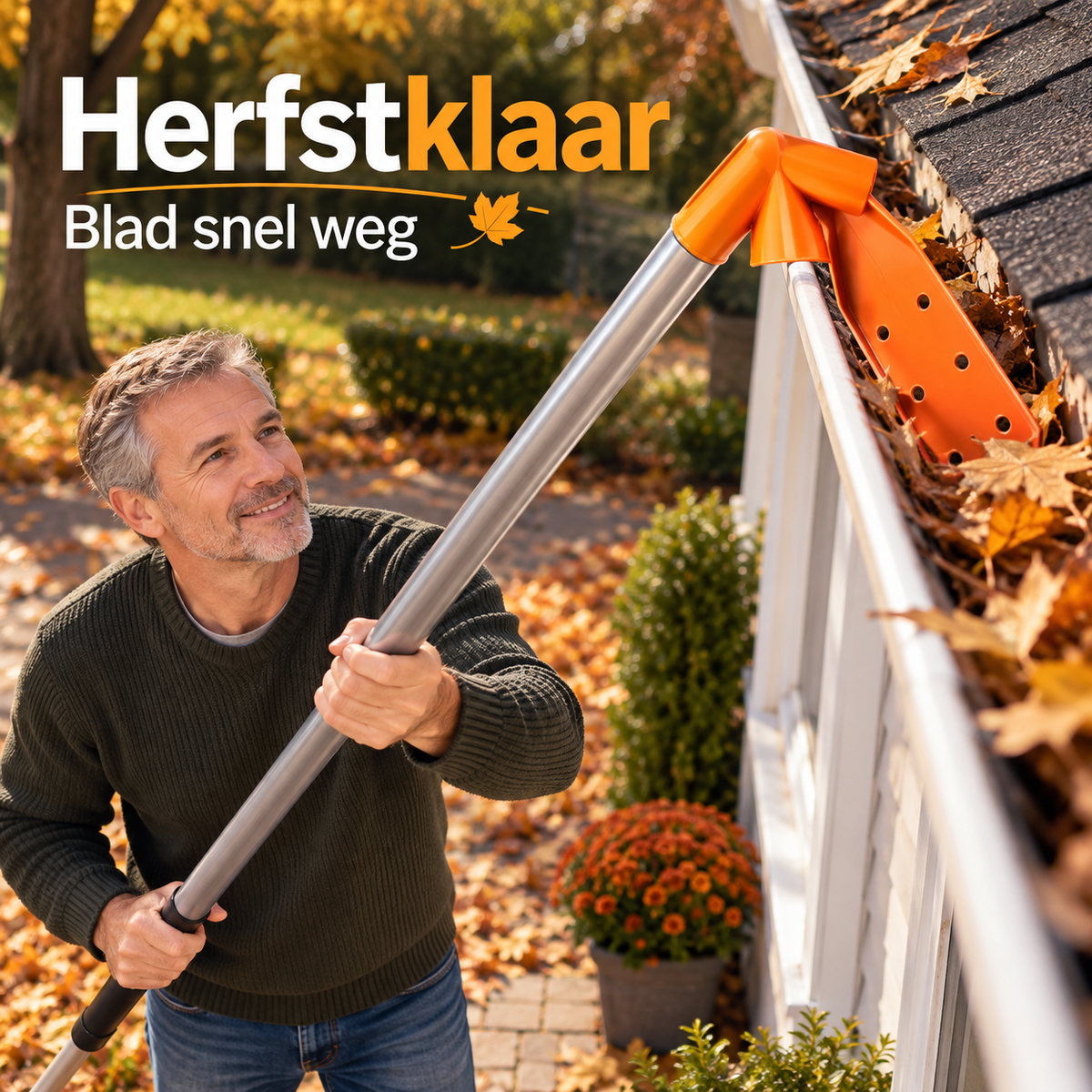 GootGemak™  | Maak uw dakgoot schoon vanaf de grond