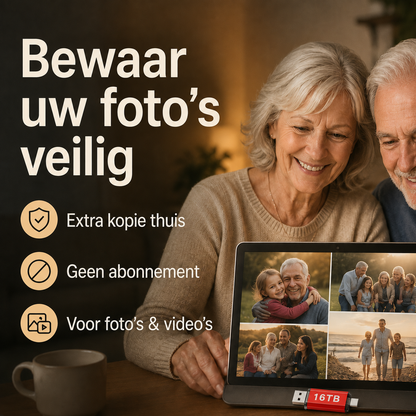 MemorySafe™ | Bewaar alles wat belangrijk is op één veilige opslagstick
