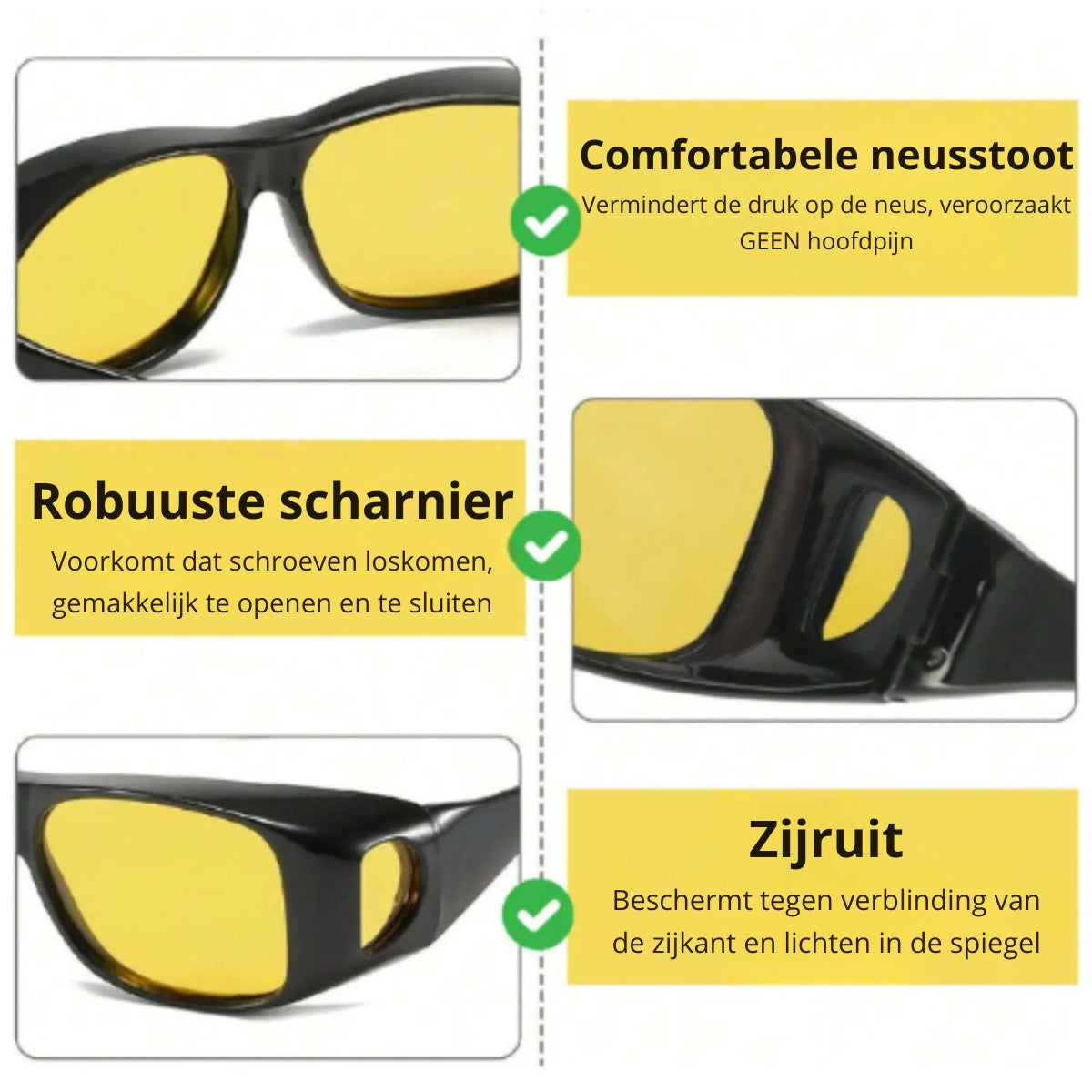 SafeVision™ | Helder zicht op de weg, ook bij felle koplampen en regen | 1+1 gratis
