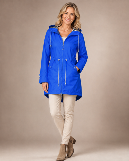 Elegante regenjas met flatterende pasvorm