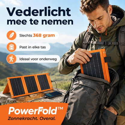 PowerFold™ – Altijd en overal gratis stroom op zak