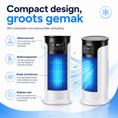 HydroBreeze™ draagbare airco | Directe Verkoeling Waar U Ook Bent