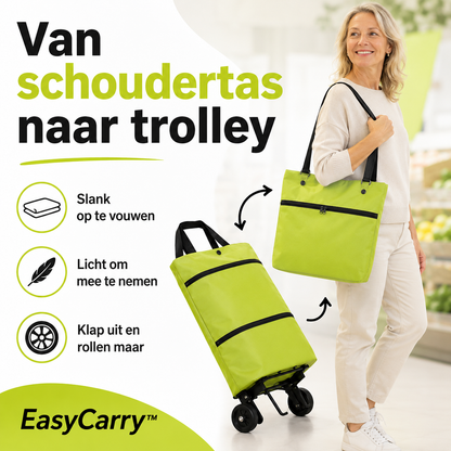 EasyCarry™ – Nooit Meer Tillen: Rol Je Boodschappen Moeiteloos Mee