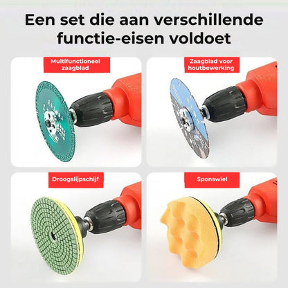 Adapterkit - Van boormachine naar slijpmachine