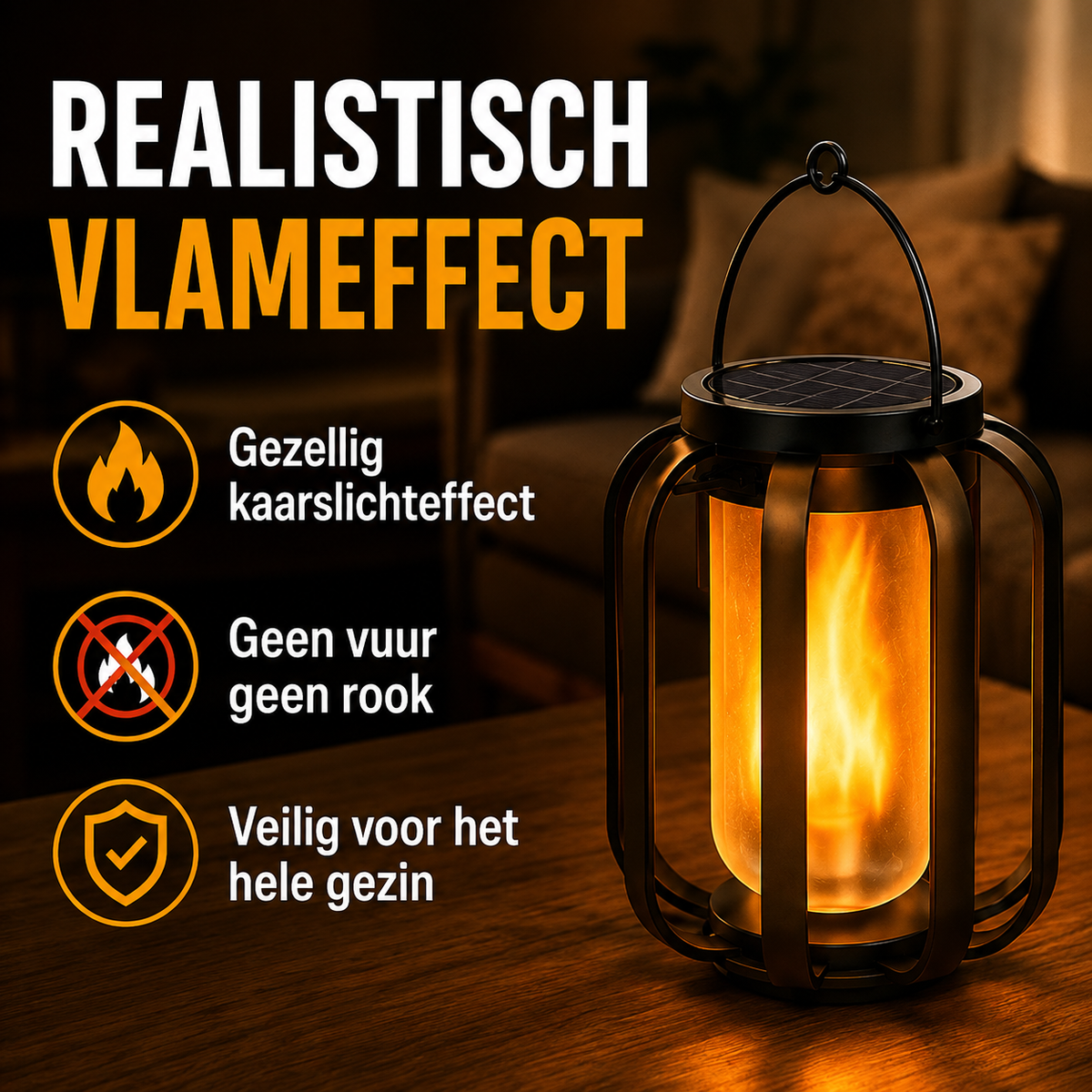 FlameGlow | Altijd licht, zelfs zonder stopcontact of zon