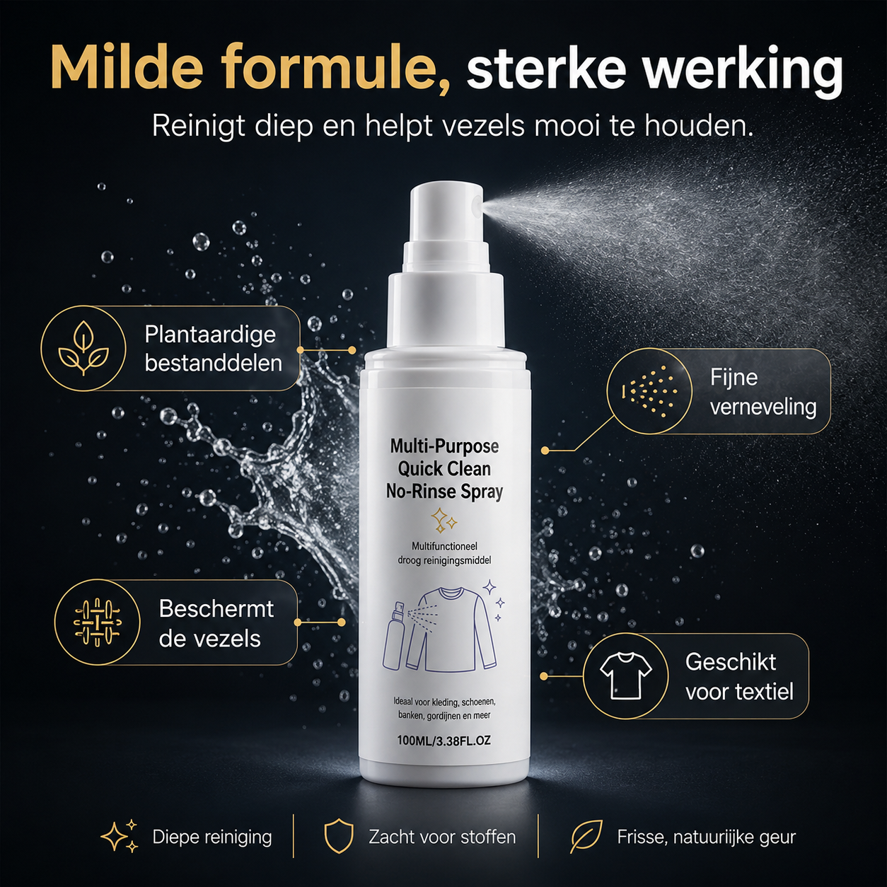 SpotLess™ | Zeg vaarwel tegen hardnekkige vlekken: Spray, veeg en klaar! | 1+1 gratis