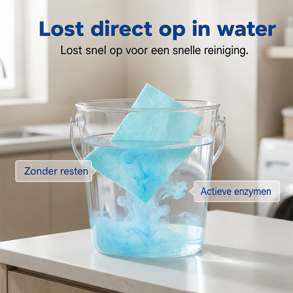 FloorGlow™ wateroplosbare doekjes 120x  | Reken Direct Af Met Vet, Vlekken en Strepen