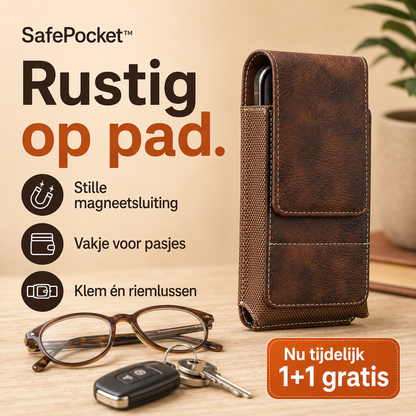 SafePocket™ – 100% Beschermd Tegen Vallen, Verliezen & Diefstal | 1+1 gratis