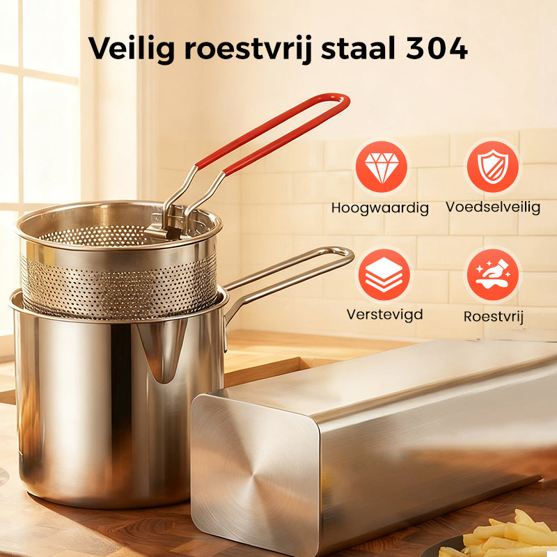 FryPan™ | Échte krokante frietjes zonder gedoe met een frituurpan