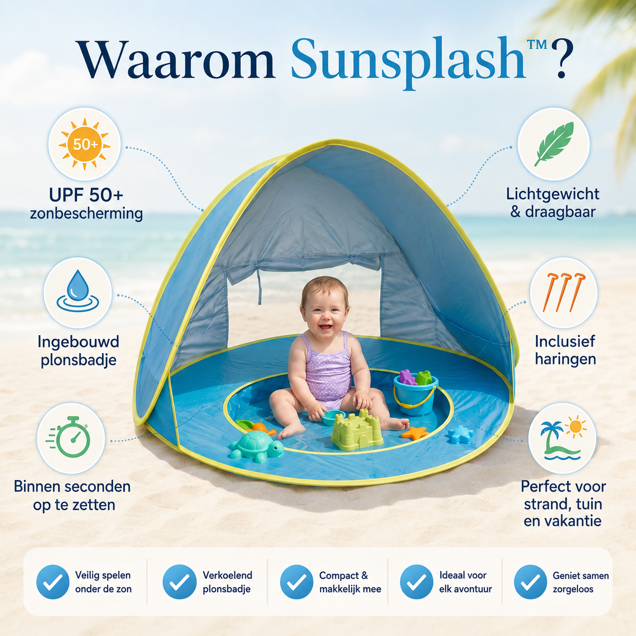 SunSplash™ | Veilige Waterpret Voor Baby's & Peuters