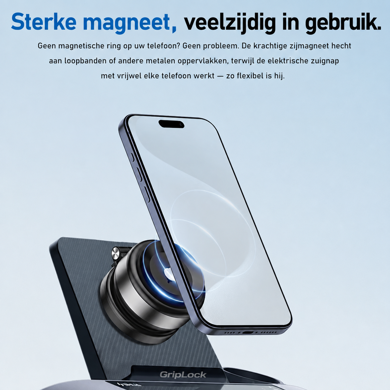 GripLock™ | De enige verplaatsbare telefoonhouder die écht stevig blijft zitten!