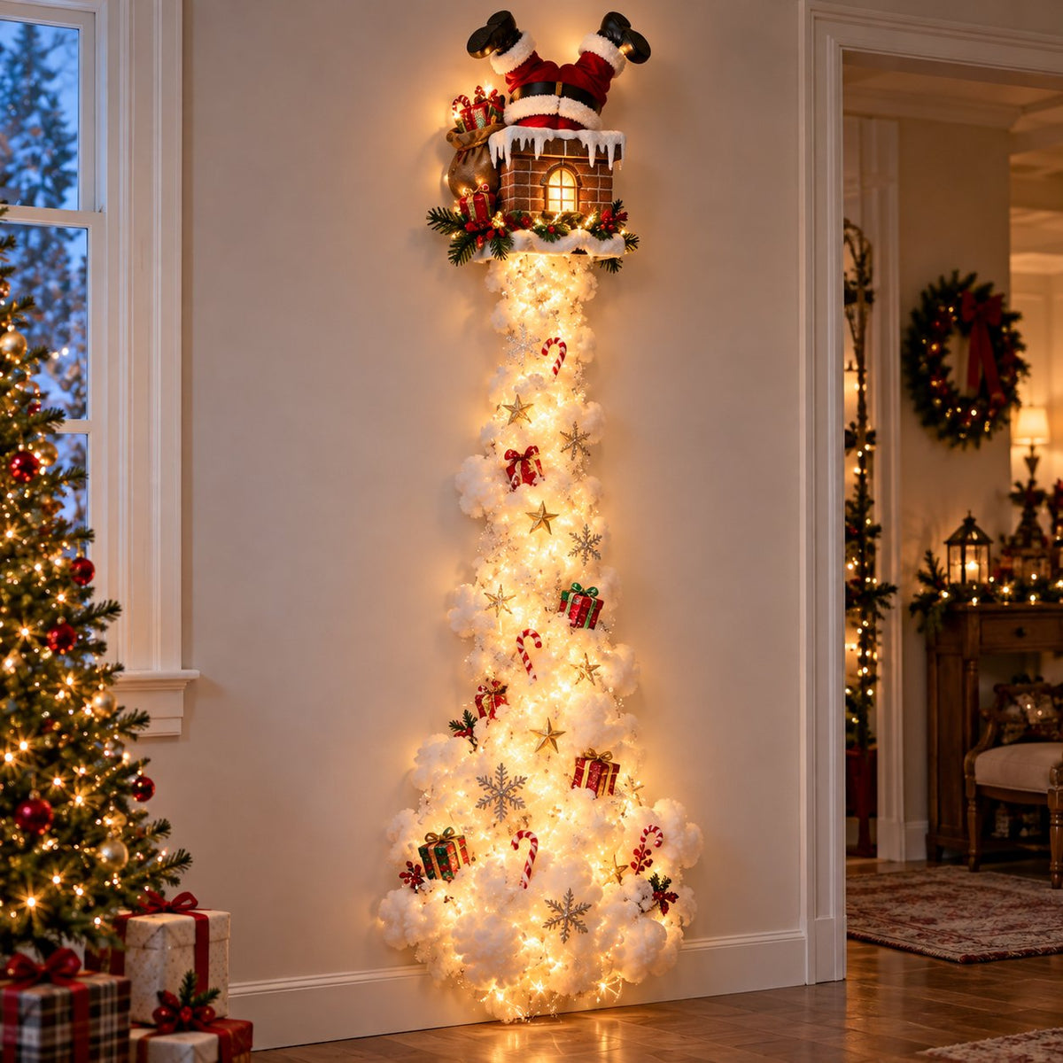 GlowStory™ | Verander een kale muur in een compleet kersttafereel