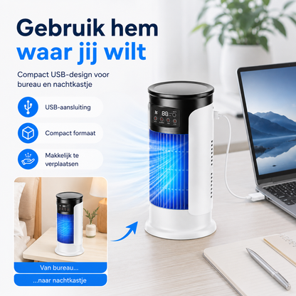 HydroBreeze™ draagbare airco | Directe Verkoeling Waar U Ook Bent