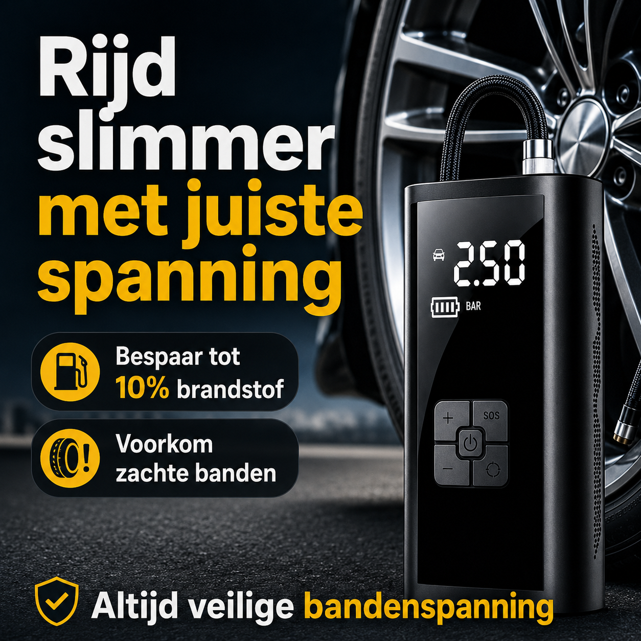 AirPump™ | Bespaar direct op brandstof en luchtkosten