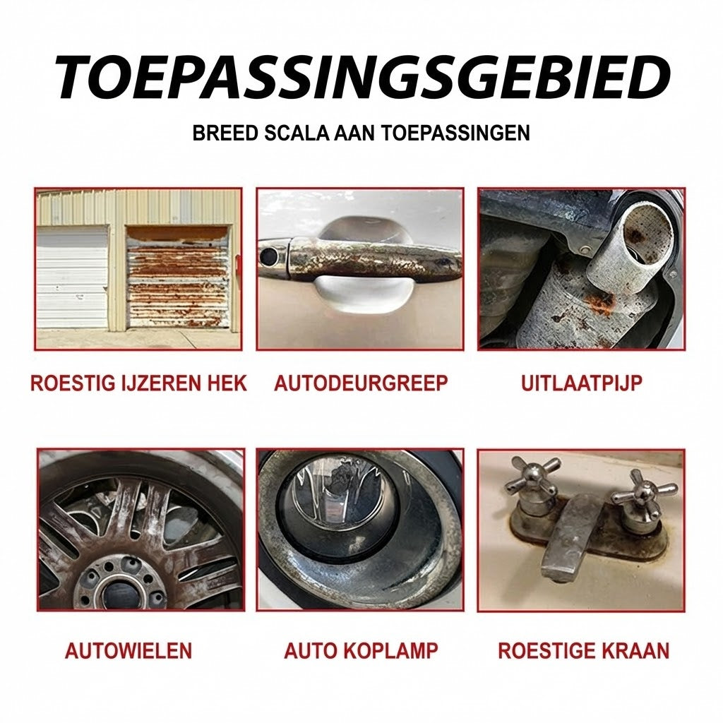 RoestStop™ | Verwijdert roest in seconden, zonder schade | 1+1 gratis