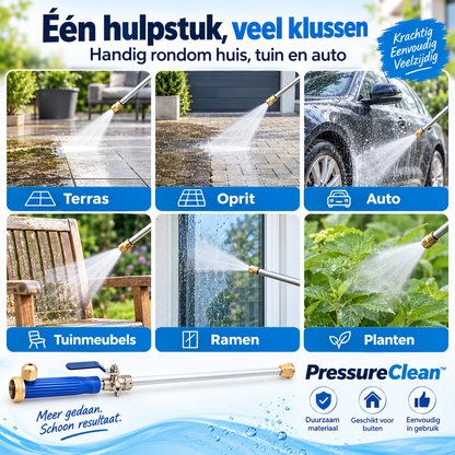 PressureClean™ | Krachtig reinigen met uw tuinslang – zonder zware hogedrukreiniger