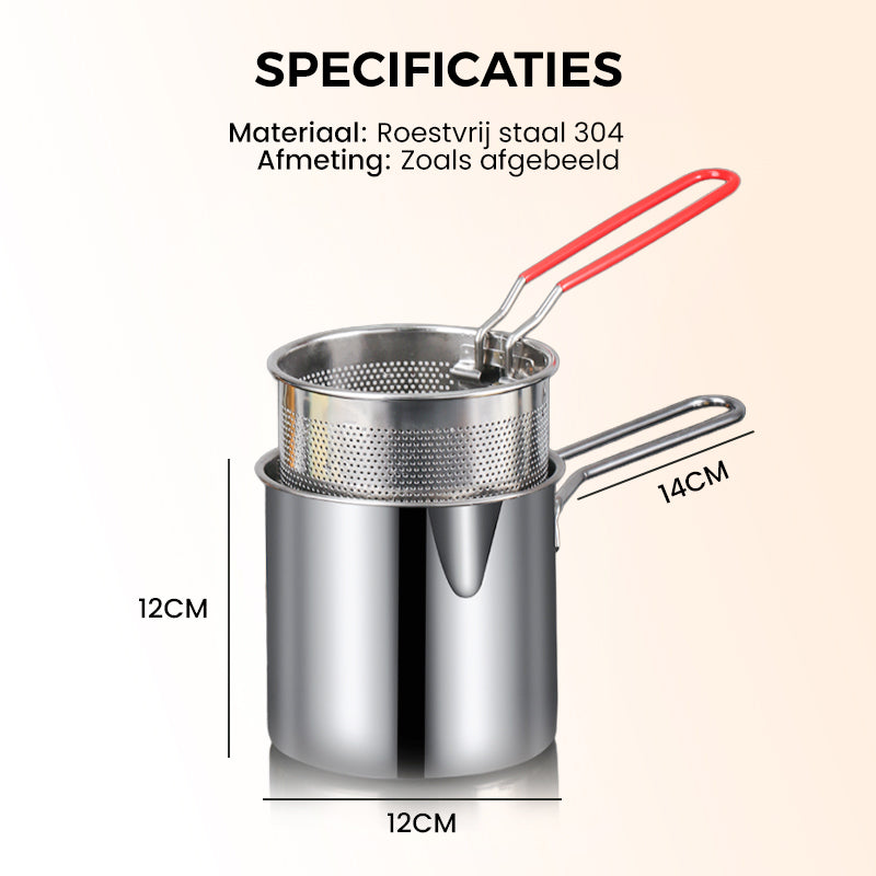 FryPan™ | Échte krokante frietjes zonder gedoe met een frituurpan