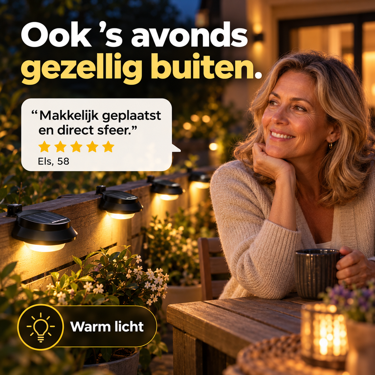 SolarGlow™ | Verlicht uw tuin zonder kabels, stopcontact of stroomkosten | 1+1 gratis