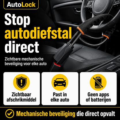 AutoLock™ - Niet-kapot-te-krijgen stuurslot voor elke auto!