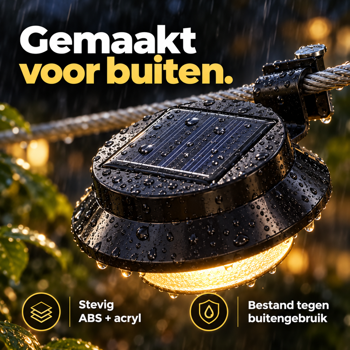 SolarGlow™ | Verlicht uw tuin zonder kabels, stopcontact of stroomkosten | 1+1 gratis