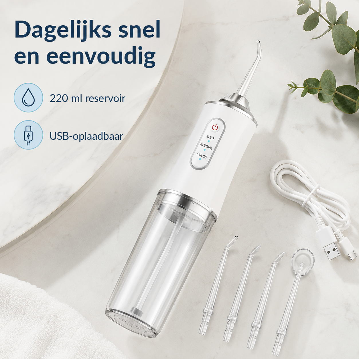 AquaDent™ | Frisse adem en schoon gebit in slechts 60 seconden
