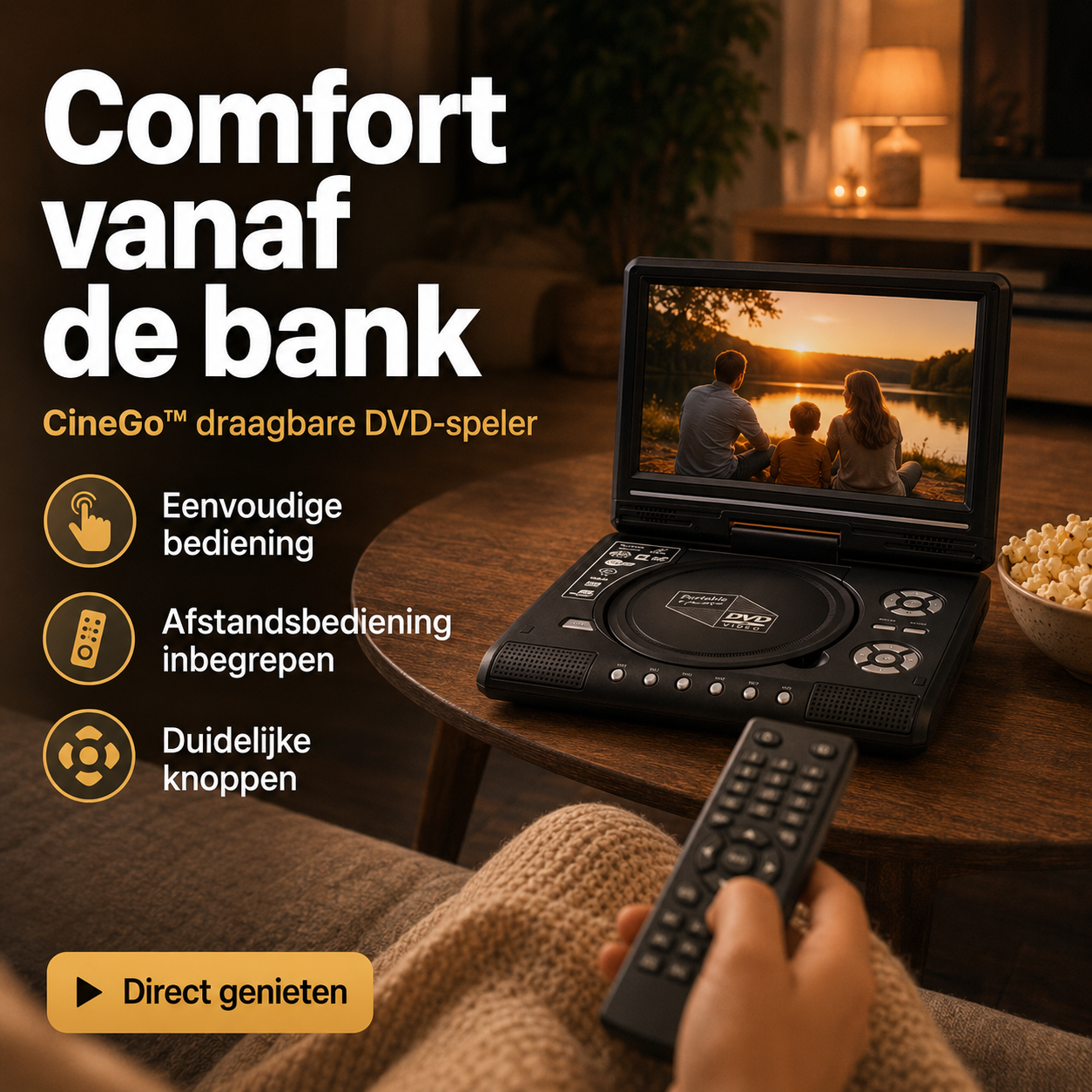 CineGo™ – Geen internet of stroom nodig: altijd en overal films kijken