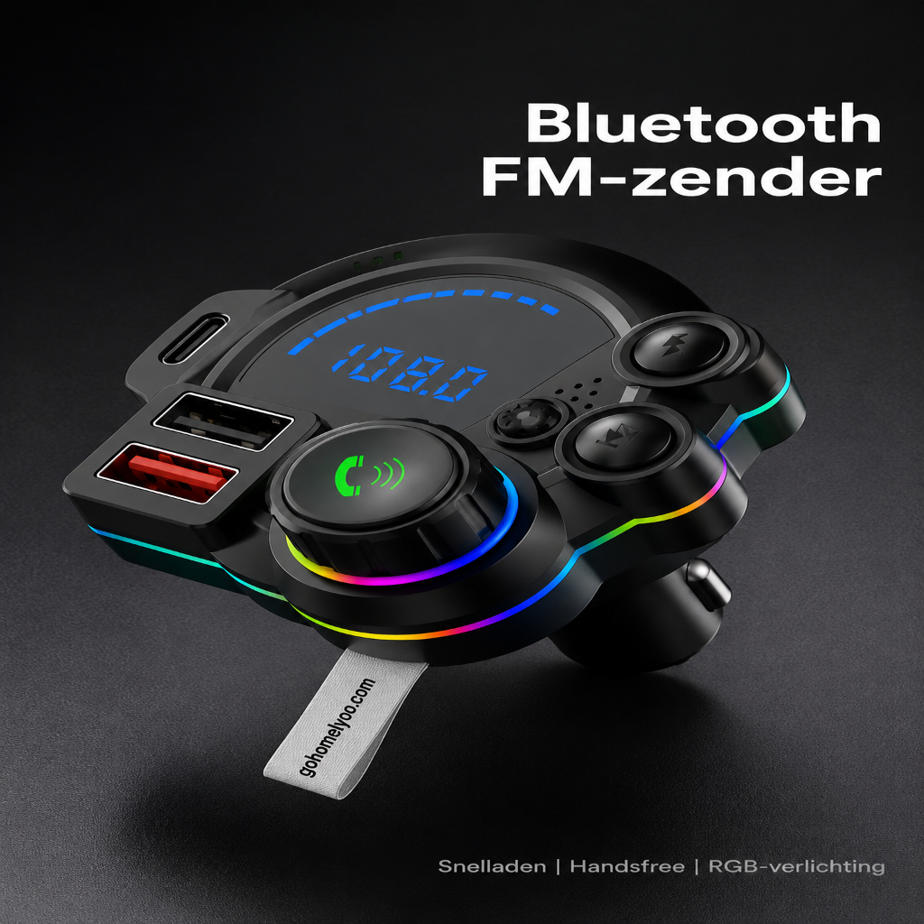 🚗 Bluetooth 5.0 FM-zender｜Maak je Auto Draadloos met Muziek, Bellen en Snelladen