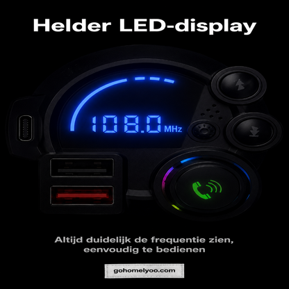 🚗 Bluetooth 5.0 FM-zender｜Maak je Auto Draadloos met Muziek, Bellen en Snelladen