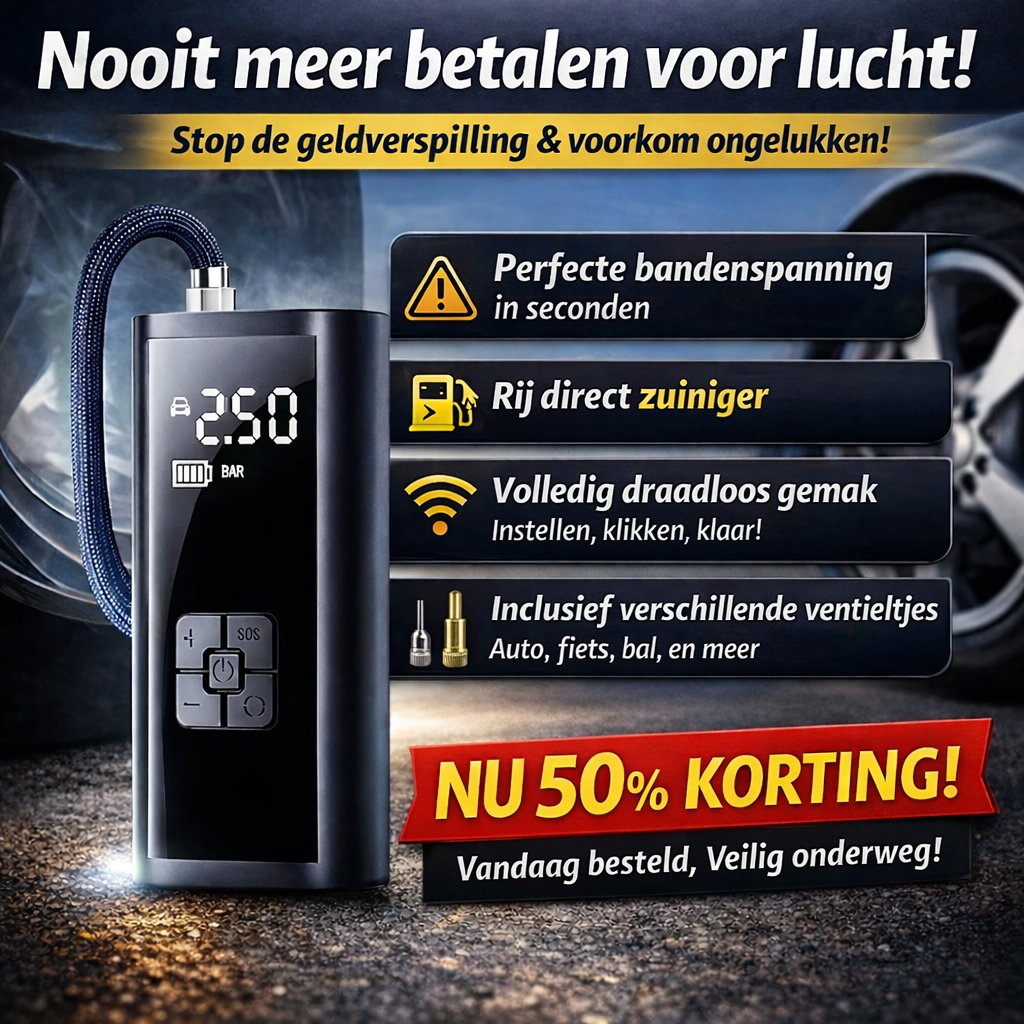 AirPump™ | Bespaar direct op brandstof en luchtkosten