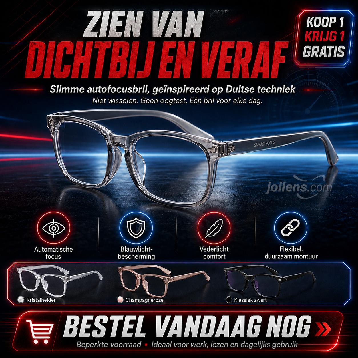 Een slimme bril met autofocus, ontwikkeld door een brillenfabrikant met een eeuwenlange geschiedenis!